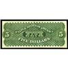 Image 2 : Fr. 1a $5 1861 Demand Note Fine-Very Fine. An absolutel Fr. 1a $5 1861 Demand Note Fine-Very Fine.