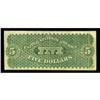 Image 2 : Fr. 3 $5 1861 Demand Note Choice Fine. Fr. 3 $5 1861 Demand Note Fine.