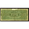 Image 2 : Fr. 5 $5 1861 Demand Note Very Good-Fine. Fr. 3 $5 1861 Demand Note Very Good-Fine.