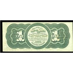 Fr. 16 $1 1862 Legal Tender Choice About New. The first Fr. 16 $1 1862 Legal Tender Choice About New