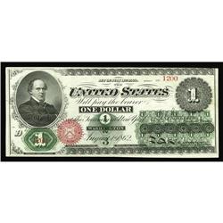 Fr. 16 $1 1862 Legal Tender Choice New. The second note Fr. 16 $1 1862 Legal Tender Choice New.