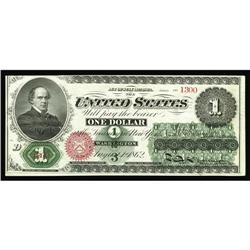 Fr. 16 $1 1862 Legal Tender New. The third note from th Fr. 16 $1 1862 Legal Tender New.