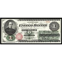 Fr. 16 $1 1862 Legal Tender Choice New. Counting marks Fr. 16 $1 1862 Legal Tender Choice New.