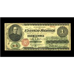 Fr. 16 $1 1862 Legal Tender Fine. Fr. 16 $1 1862 Legal Tender Fine.