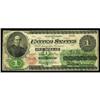 Image 1 : Fr. 17a $1 1862 Legal Tender Very Good.Serial # on Seal Fr. 17a $1 1862 Legal Tender Very Good.