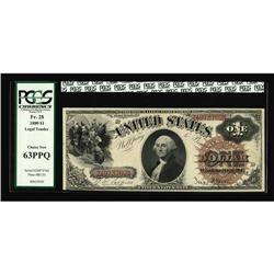 Fr. 28 $1 1880 Legal Tender PCGS Choice New 63PPQ. This Fr. 28 $1 1880 Legal Tender PCGS Choice New 