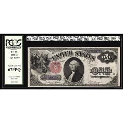 Fr. 35 $1 1880 Legal Tender PCGS Superb Gem New 67PPQ. Fr. 35 $1 1880 Legal Tender PCGS Superb Gem N