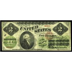 Fr. 41a $2 1862 Legal Tender Very Good. Fr. 41a $2 1862 Legal Tender Very Good.