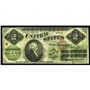 Image 1 : Fr. 41a $2 1862 Legal Tender Very Good. Fr. 41a $2 1862 Legal Tender Very Good.