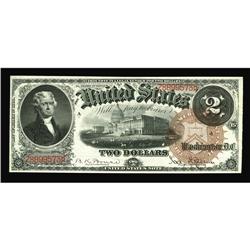 Fr. 51 $2 1880 Legal Tender New. This Brown Seal Deuce Fr. 51 $2 1880 Legal Tender New.
