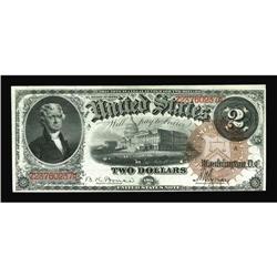 Fr. 52 $2 1880 Legal Tender Choice Extremely Fine. This Fr. 52 $2 1880 Legal Tender Choice Extremely