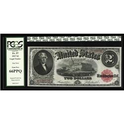 Fr. 57 $2 1917 Legal Tender Star Note PCGS Gem New 66PP Fr. 57 $2 1917 Legal Tender Star Note PCGS G