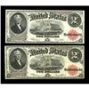 Image 1 : Fr. 60 $2 1917 Legal Tenders. Two Examples. Fine; VF-XF Fr. 60 $2 1917 Legal Tenders. Two Examples. 