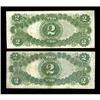 Image 2 : Fr. 60 $2 1917 Legal Tenders. Two Examples. Fine; VF-XF Fr. 60 $2 1917 Legal Tenders. Two Examples. 