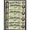 Image 1 : Fr. 61a $5 1862 Legal Tender Cut Sheet of Four New. Fr. 61a $5 1862 Legal Tender Cut Sheet of Four N
