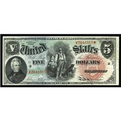 Fr. 64 $5 1869 Legal Tender Very Choice New. Fr. 64 $5 1869 Legal Tender Very Choice New.