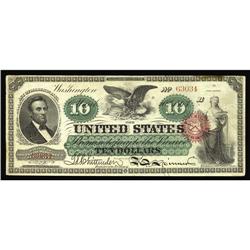 Fr. 95b $10 1863 Legal Tender Fine-Very Fine. This Seco Fr. 95b $10 1863 Legal Tender Fine-Very Fine