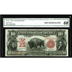 Fr. 115 $10 1901 Legal Tender CGA Gem Uncirculated 68. Fr. 115 $10 1901 Legal Tender CGA Gem Uncircu
