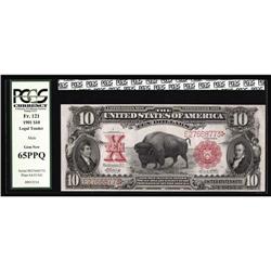 Fr. 121 $10 1901 Legal Tender PCGS Gem New 65PPQ. Fr. 121 $10 1901 Legal Tender PCGS Gem New 65PPQ.