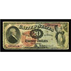 Fr. 127 $20 1869 Legal Tender Very Good. A well circula Fr. 127 $20 1869 Legal Tender Very Good.