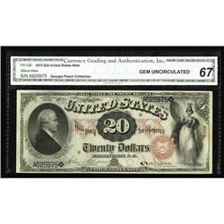 Fr. 128 $20 1875 Legal Tender CGA Gem Uncirculated 67. Fr. 128 $20 1875 Legal Tender CGA Gem Uncircu