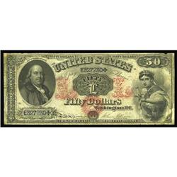 Fr. 152 $50 1874 Legal Tender Very Good-Fine. Fr. 152 $50 1874 Legal Tender Very Good-Fine.