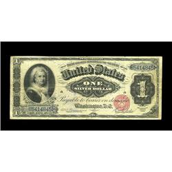 Fr. 215 $1 1886 Silver Certificate Very Fine. This Orna Fr. 215 $1 1886 Silver Certificate Very Fine