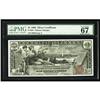 Image 1 : Fr. 224 $1 1896 Silver Certificate PMG Superb Gem Unc 6 Fr. 224 $1 1896 Silver Certificate PMG Super