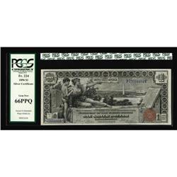 Fr. 224 $1 1896 Silver Certificate PCGS Gem New 66PPQ. Fr. 224 $1 1896 Silver Certificate PCGS Gem N