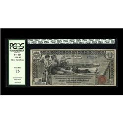 Fr. 224 $1 1896 Silver Certificate PCGS Very Fine 25. T Fr. 224 $1 1896 Silver Certificate PCGS Very
