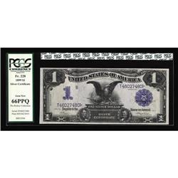 Fr. 228 $1 1899 Silver Certificate PCGS Gem New 66PPQ. Fr. 228 $1 1899 Silver Certificate PCGS Gem N