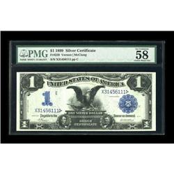 Fr. 229 $1 1899 Silver Certificate PMG Choice About Unc Fr. 229 $1 1899 Silver Certificate PMG Choic