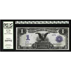 Fr. 230 $1 1899 Silver Certificate PCGS Gem New 66PPQ. Fr. 230 $1 1899 Silver Certificate PCGS Gem N