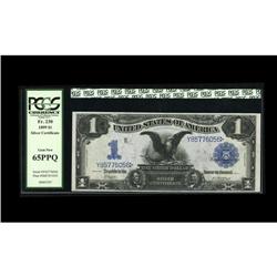 Fr. 230 $1 1899 Silver Certificate PCGS Gem New 65PPQ. Fr. 230 $1 1899 Silver Certificate PCGS Gem N