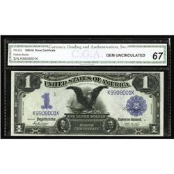 Fr. 232 $1 1899 Silver Certificate CGA Gem Uncirculated Fr. 232 $1 1899 Silver Certificate CGA Gem U