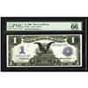 Image 1 : Fr. 233 $1 1899 Silver Certificate PMG Gem Uncirculated Fr. 233 $1 1899 Silver Certificate PMG Gem U