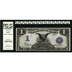 Fr. 233 $1 1899 Silver Certificate PCGS Gem New 65PPQ. Fr. 233 $1 1899 Silver Certificate PCGS Gem N
