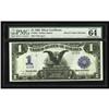 Image 1 : Fr. 233 $1 1899 Silver Certificate PMG Choice Uncircula Fr. 233 $1 1899 Silver Certificate PMG Choic