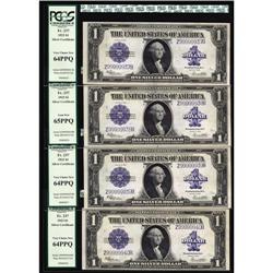 Fr. 237 $1 1923 Silver Certificates Cut Sheet of Four. Fr. 237 $1 1923 Silver Certificates Cut Sheet