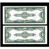Image 2 : Fr. 237 $1 1923 Silver Certificates Two Consecutive Exa Fr. 237 $1 1923 Silver Certificates Two Cons