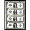 Image 1 : Fr. 238 $1 1923 Silver Certificates Cut Sheet of Four C Fr. 238 $1 1923 Silver Certificates Cut Shee