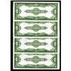Image 2 : Fr. 238 $1 1923 Silver Certificates Cut Sheet of Four C Fr. 238 $1 1923 Silver Certificates Cut Shee