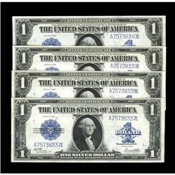 Fr. 238 $1 1923 Silver Certificates Cut Sheet of Four Fr. 238 $1 1923 Silver Certificates Cut Sheet 