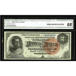 Fr. 242 $2 1886 Silver Certificate CGA Gem Uncirculated Fr. 242 $2 1886 Silver Certificate CGA Gem U