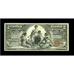Fr. 248 $2 1896 Silver Certificate Very Fine. Some spec Fr. 248 $2 1896 Silver Certificate Very Fine