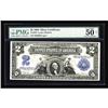Fr. 249 $2 1899 Silver Certificate PMG About Uncirculat Fr. 249 $2 1899 Silver Certificate PMG About