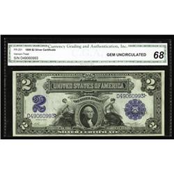 Fr. 251 $2 1899 Silver Certificate CGA Gem Uncirculated Fr. 251 $2 1899 Silver Certificate CGA Gem U