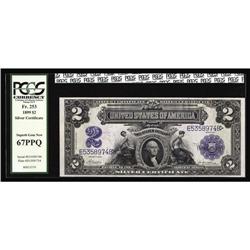 Fr. 253 $2 1899 Silver Certificate PCGS Superb Gem New Fr. 253 $2 1899 Silver Certificate PCGS Super