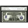 Image 1 : Fr. 253 $2 1899 Silver Certificate CGA Gem 66 Fr. 253 $2 1899 Silver Certificate CGA Gem Uncirculate