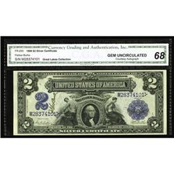 Fr. 255 $2 1899 Silver Certificate CGA Gem Uncirculated Fr. 255 $2 1899 Silver Certificate CGA Gem U